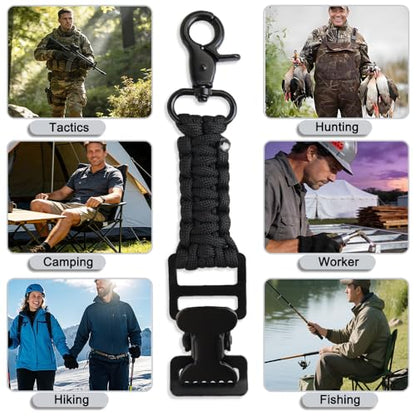 weryerker 2PCS Tactical Glove Clip Holder Anti-slip Nylon Work Glove Holder Clip, for Tactical Backpack, Tool Belt, Outdoor - color: 2pcs Black 1
