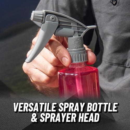 Chemical Guys Heavy Duty Bottle and Trigger Sprayer, Chemical-Resistant Viton Seal, Adjustable Mist to Stream Nozzle, High Output, Car Detailing Cleaners and Degreasers - 16 Oz, 3 Pack - size: 16ounce(3pack)