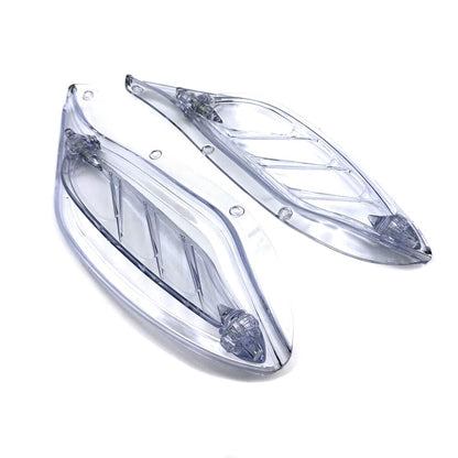 IZX fit for Harley Touring CVO Electra Street Glide Ultra Classic FLHX FLHTCSE Tri Glide Ultra Classic 96-13 Motorcycle Air Deflector Side Wing Windshield Fairing (Clear) - color: Clear