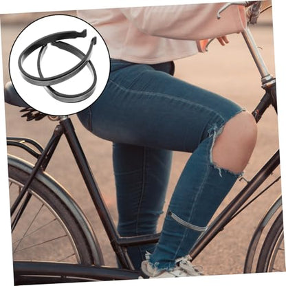 Happyyami 2pcs Bicycle Leg Band Cycling Equipment Reflective Bike Trouser Pant Clips Easy to Use for Cycling Ankles Safety Bands