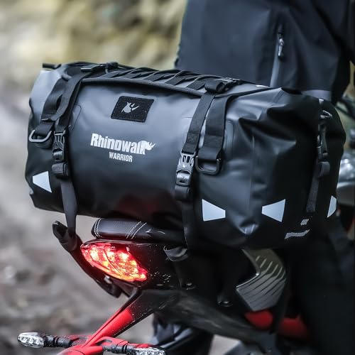 Rhinowalk Waterproof Motorcycle Dry Bag, Duffel Luggage Travel Bags with Zippered Closure & Pocket, Shoulder Straps, Large Space for Motorcycling Camping Commuting Boating - size: 40L