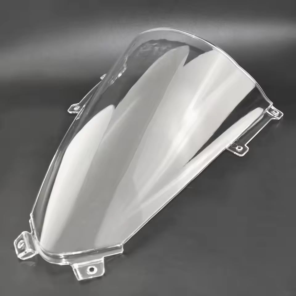 Motorcycle Windscreen Windshield Screen Shield Wind Deflector for Ducati Panigale V2 V4 R V4R V4S 2020 2021 2022 2023 (Transparent) - color: Transparent