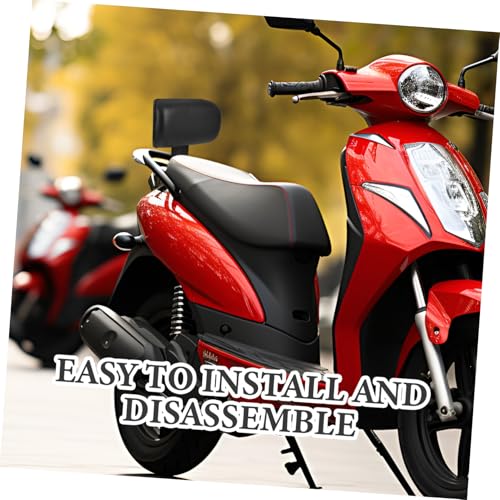 Zerodeko Motorcycle Backrest Cushion for Comfortable Riding Easy Installation Passenger Pad for Rear Seats and Sponge Material Fit for Motorcycles and Bicycles
