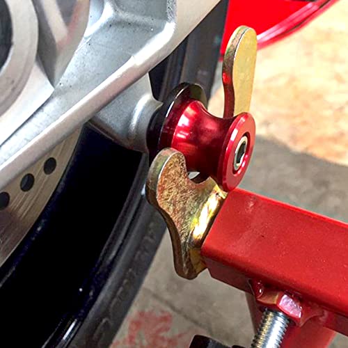 Motorcycle Swing Arm Spools M8 Paddock Slider Stand Bobbins For Z650 RS EX650 Ninja 650KRT 650R Vulcan S 650 VN650 Versys650cc KLE650 2026 2025 2024 Swingarm Spool Accessories (Red) - color: Red