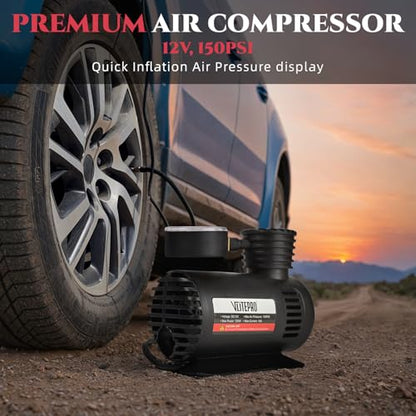 Car Emergency Kit,Roadside Emergency Car Kit for Vehicles,with Portable Air Compressor,Jumper Cable for Women,Men,Teen
