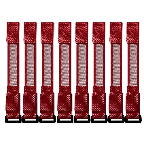 M.best 8pcs LED Light Up Bracelets Glow Flashing Wristbands Glow in The Dark Party Supplies for Wedding, Raves, Concert, Camping,Sporting Events, Party Red - color: 8pcs Red