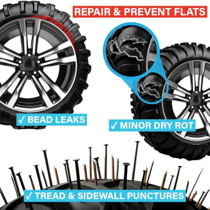 TireJect Off-Road Tire Sealant Kit - 5-in-1 Sealing - Fix and Prevent Flat Tires (10oz) - size: 10oz