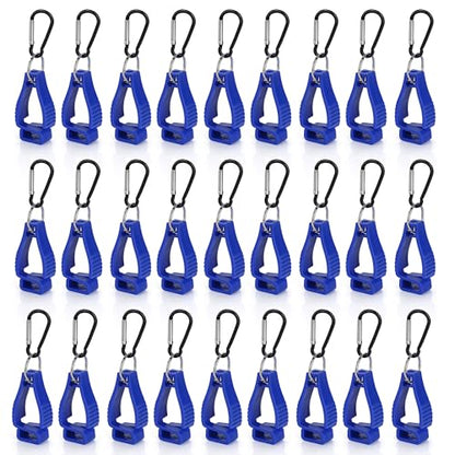30 PCS Blue Glove Clips for Work Glove Holders, Safety Clip Glove Keeper, Gloves Grabber Clips, Gloves Belt Clips for Worker Construction