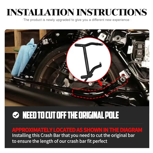 Motorcycle Crash Bar Engine Guard Highway Crash Bar Fit for Harley Touring Street Glide Road Glide Road King Electra Glide Ultra (C-Engine Guard+Saddlebag Guards for 14-23 Touring) - size: C-Engine Guard+Saddlebag Guards For 14-23 Touring