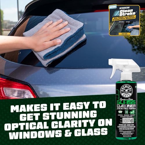 Chemical Guys Glass Cleaner Signature Series - Ammonia-Free Window and Mirror Spray for Cars, Trucks, SUVs, and RVs - Safe for Tinted Glass, Windshields, Household Windows & Interior Surfaces - 16 oz - style: 16 oz