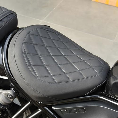 Motorcycle Rider Comfort Solo Seat Fit fot CMX1100 Rebel 1100 2021 2022 2023 2024 2025 2026, Front Driver Saddle Cushion Pillion Pad, Black - color: Front - Black