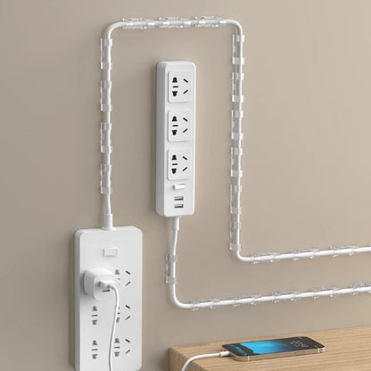 20pcs Small Self-Adhesive Cable Clips, Organizer Wire Holder for Cord Management, Transparent - size: Small