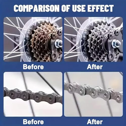 Deep-Cleaning & Rust-Resistant Bicycle Chain Cleaner, Motorcycle Chain Cleaning Kit, Bike Chains Lube And Cleaner, Bike Chains Cleaning Kit for Mountain/MTB, Ebike, Trail (2pcs) - color: 2pcs