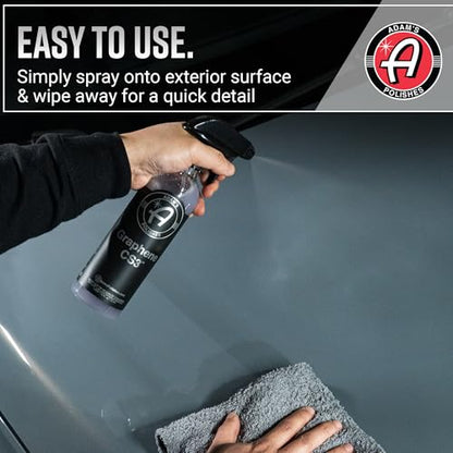 Adam's Polishes Graphene CS3 (16oz) - Graphene Waterless Wash Ceramic Spray Coating Detail Spray | High Gloss Car Wash Cleaning Spray for Car Detailing | RV Boat Motorcycle - size: 16 Fl Oz (Pack of 1)