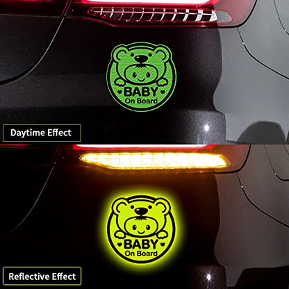 2pcs High Intensity Reflective New Driver Car Sticker Waterproof Student Driver Please Be Patient Decal for Car Window Bumper Reflective Night Safety Warning Decal (Purple) - color: Purple