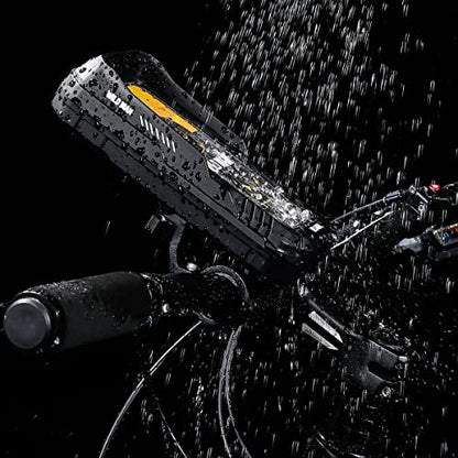 WILD MAN 360° Rotation Quick Release Bike Phone Holder Type Bike Handlebar Bag with Touch Screen for Motorcycle Road Bike MTB Mountain Bicycle Cycling (Black,FK1)