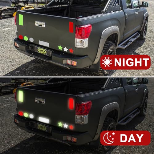 90 Pcs Safety Reflective Stickers, Warning Reflective Stickers, Waterproof Reflective Tape Stickers Night Visibility Adhesive Car Reflector Sticker for Motorcycle Bicycle Vehicle (3 colors,3 shapes)