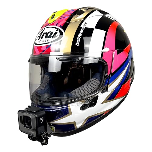 JINGXIN Chin Mount for Arai Rx7x Helmet,Curved Adhesive Sticky Mounting with Accessories,Compatible with GoPro and Most Action Camera