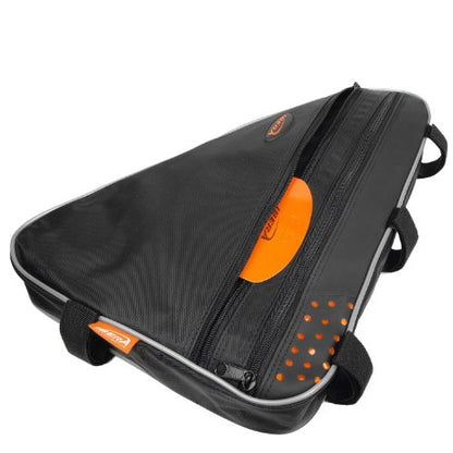 Ibera Bike Frame Bag - Slim Pouch Zipper Compartment & Velcro Mount - Water-Resistant, Fits Most Bikes - Holding Tools Snacks