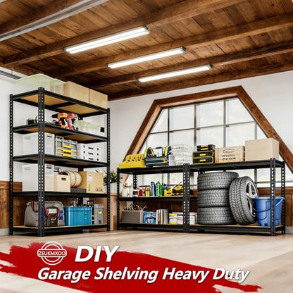 72" H Garage Storage Shelves,Storage Shelves Heavy Duty,2400LBS Metal Shelving Units,Adjustable Garage Shelving Heavy Duty for Garage Storage,Warehouse,16"x35.5"x72 - size: 72" H x 35.5" W x 16" D