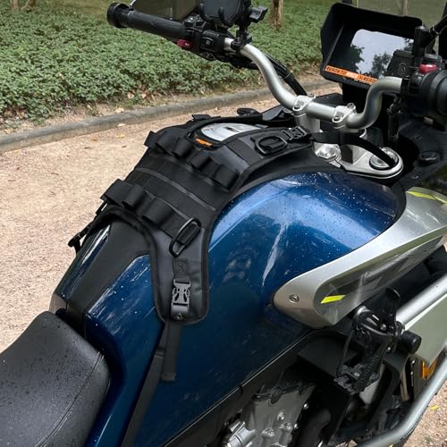 Universal Motorcycle Tank Bag Mounting Base,Tank Cover for Motorcycle Fuel Tank Bag/Bumper Bag/Clash Bar Bag - Motor Tank Expansion Storage Accessories (Tank mount waterproof)