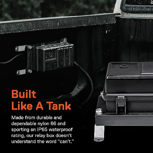 True Mods Waterproof 12V Fuse Relay Box Block Kit w/Pre-Wired Harness [12 & 16AWG] 6 Gang Bosch Style 5Pin 30A/40A Universal Relay & Fuse Panel for DC Auto Automotive Vehicle Car Marine Boat Jeep UTV - style: Prewired Fuse/Relay Kit