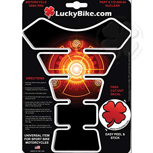 Nuclear Segmented Gas Tank Pad Science Universal Ninja Sticker Protector Scratch - size: Nuclear