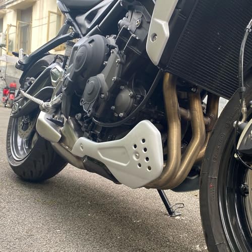 Motorbike Engine Lower Frame Fairings fit for Tri&um&ph Trident 660 Trident660 2021 2022 2023 2024 Motorcycle Belly Pan Bellypan Lower Engine Spoiler Cowling Protection (Silver), MD-473-US - color: Silver