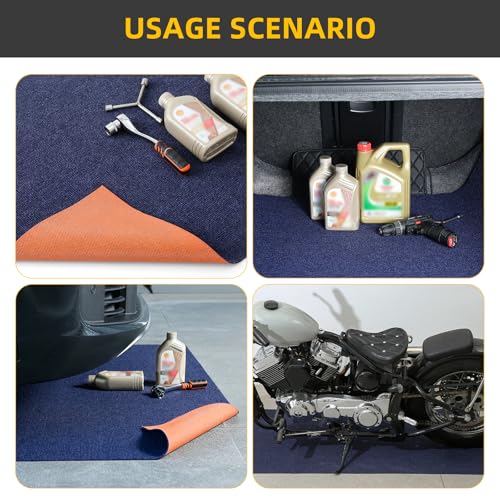 Oil Spill Mat 29" x 36", Heavy-Duty Oil Mat for Garage and Driveway, Premium Absorbent Oil Leak and Drip Mat for Under Car, Reusable Washable Spill Pad with Waterproof Slip-Resistant Backing - size: 29"x36"