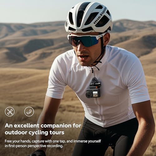 Magnetic Neck Brace with Limiting Rope for osmo Action 6/5/4,for GoPro Max Hero,for Insta360 and Other Wearable Cameras