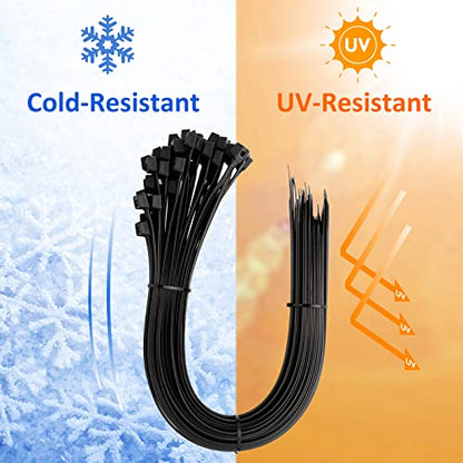Large Zip Ties 36 inch (50 Pack), Long Zip Ties Heavy Duty with 250 lb Tensile Strength, Big Cable Ties, Black, by ANOSON - size: 36"/50 pk (250 Lb)