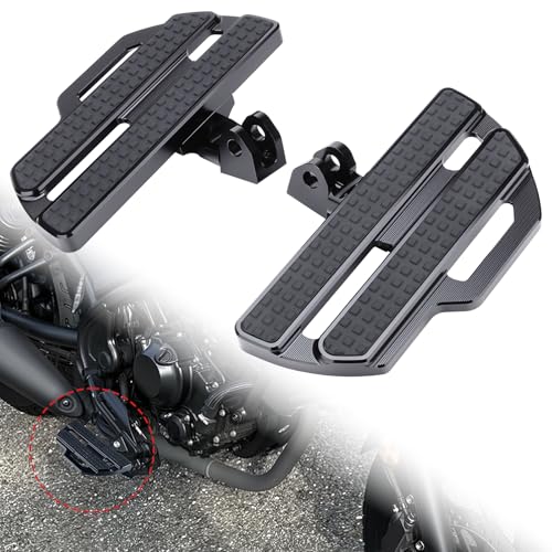 Adjustable Motorcycle Foot Pegs for Honda Rebel 300/500 2017-2025 | Motorcycle Highway Pegs, 360° rotatable with 3 tilt positions, CNC aluminum corrosion-resistant, bolt-on install