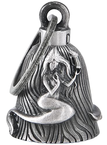 Dream Apparel Motorcycle Bell Guardian Angel Drive Away Gremlin, Biker Bell for Men Women Rider Riding, Good Luck Gift - color: Mermaid