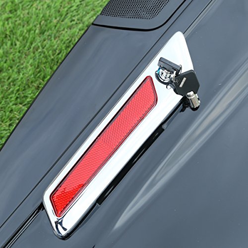 XFMT Motorcycle Saddlebags 5" Stretched Hard Saddle Bags Extended Saddlebags W/ 5"x7" Speaker Lids For Harley Touring Road King Street Glide Road Glide Electra Glide 2014-2024, Vivid Black - color: 5" Stretched-Vivid Black W/5x7" Speaker Lids