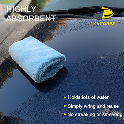 CARCAREZ Microfiber Towels for Cars, Car Drying Wash Detailing Towel with Plush Edgeless Microfiber Cloth (Multi) - color: Multicolor