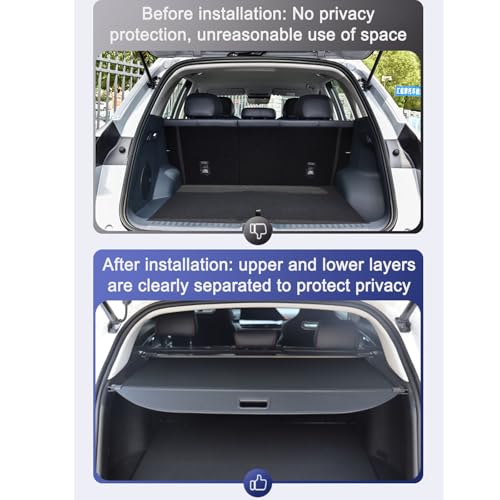 Compatible with JETOUR Shanhai L7, Car Rear Boot Boot Cover, Luggage Storage Compartment, Organiser, Rack Dividers, Curtain