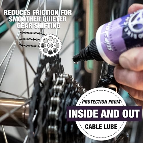 Slip 2000 Bike Chain Lube, Bicycle Chain and Cable Lubricant, Pure Synthetic Oil for All Bikes, Reduces Friction and Wear, Corrosion and Rust Protection, 4 Ounce