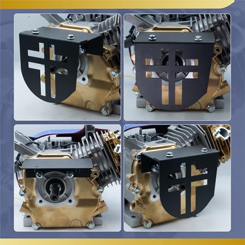 Upgraded Aluminum Mini Bike Clutch Cover Chain Guard Easy Disassembly&Lightweight for Predator 212cc 196cc Clone Engines for Coleman CT200U CT200U-EX CT100 BT200X (Black) - size: Lightweight, style: Black