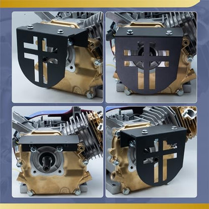 Upgraded Aluminum Mini Bike Clutch Cover Chain Guard Easy Disassembly&Lightweight for Predator 212cc 196cc Clone Engines for Coleman CT200U CT200U-EX CT100 BT200X (Black) - size: Lightweight, style: Black