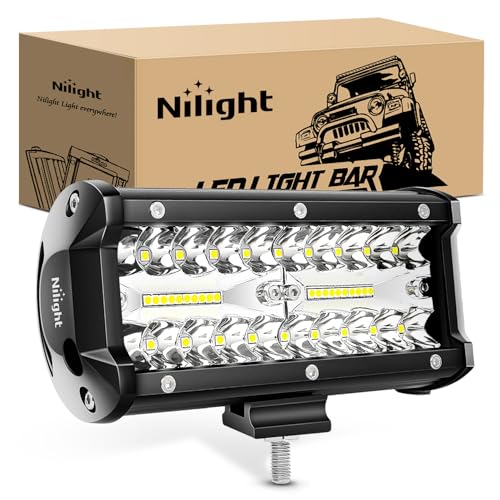 Nilight Led Pods 6.5 Inch 120W Flood Spot Combo Off Road Driving Fog Light Bar Work Lighting for Truck Tractor Pickup Boat SUV ATV UTV 4WD Car 4x4 Van Camper Motorcycle Dirt Bike Golf Cart 12V 24V - color: 1Pc Led Pods, size: Led Pods