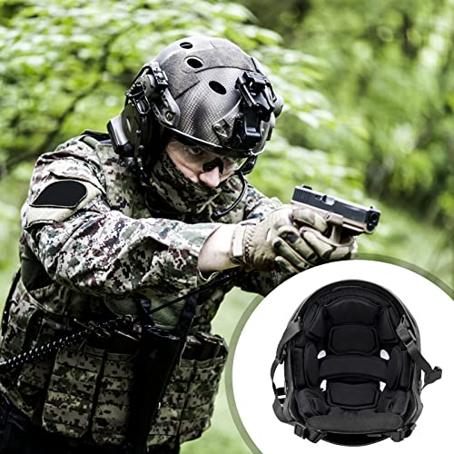 Tactical Helmet Pads - Universal Replacement Internal Memory Foam Pad Inserts for ACH, MICH, EXF Helmets - color: 2nd-Black