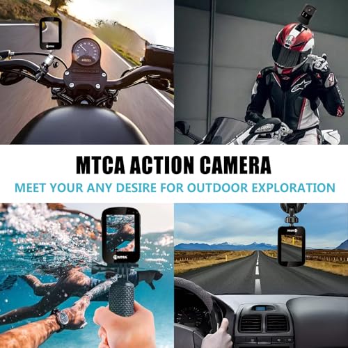 4K Action Camera – Waterproof Sports Cam with Helmet Mount, 6-Axis Gyro Stabilization, 145° Wide Angle, Time Lapse for Motorcycle, Diving, Surfing, Skiing, Biking, Fishing - color: AC-S2