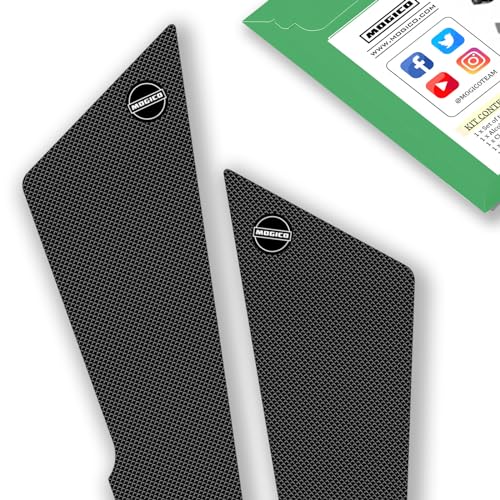 Silicone Motorcycle Tank Pad - Strong Adhesive Non-Slip Pads, Enhanced Grips & Traction, Fuel Tank Protector, Universal Fit (Black Goat) - size: Black Goat