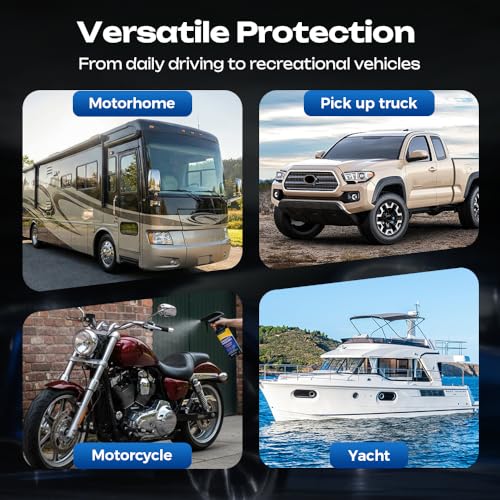 Quick Effect Car Coating Spray, Waterless Wash & Polish, Car Coating Spray for Shine & Protection, Quick Acting Paint Protection and Glass Cleaner (3pcs) - color: 3pcs