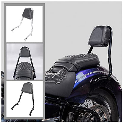Replacement for B.M.W R18 R 18 R-18 2020 2021 2022 2023 Motorcycle Detachable Sissy Bar Rear Passenger Backrest Back Rest Cushion Seat Pad Rear Backrest Accessories (Black)