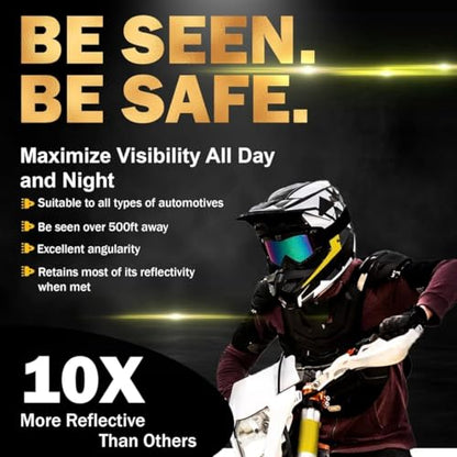 Reflective Reflective Tape Reflective Film Safety Warning Tape Waterproof Reflective Film Cars Motorcycles Helmet Bicycle Made with Diamond Grade (4090 Silver 20mm X 5meter) - color: 4090 Silver 20mm X 5meter