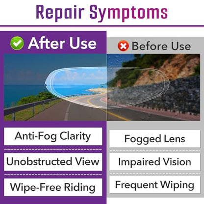 RF1400 Anti-Fog Insert Compatible with Shoei CWR-2 X15 Z8 X-SPR PRO Helmet Visor, Ensures Clear Vision for Motorcycle Riding