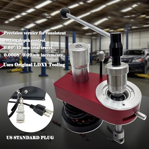 Electric Valve Seat Reamer Universal Manual Valve Seat Cutting Tool for Automotive & Motorcycle, 0.63-2" Machining Range, Precision Air Cushion System, 50-150 RPM 110V