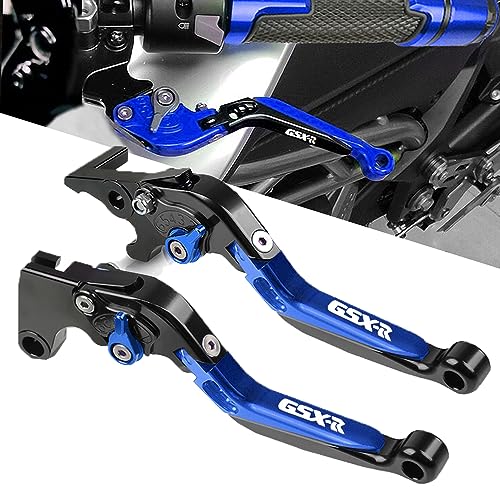 Suzuki GSX-R 600 750 1000 Motocycle Brake Clutch Levers Set - Black/Blue - color: Levers - C