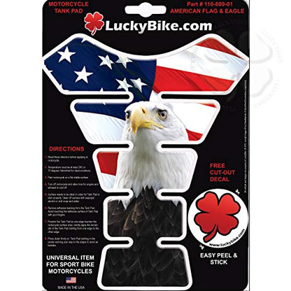 American Eagle Segmented Gas Tank Pad Flag Universal Sticker Protector Scratch - size: American Flag